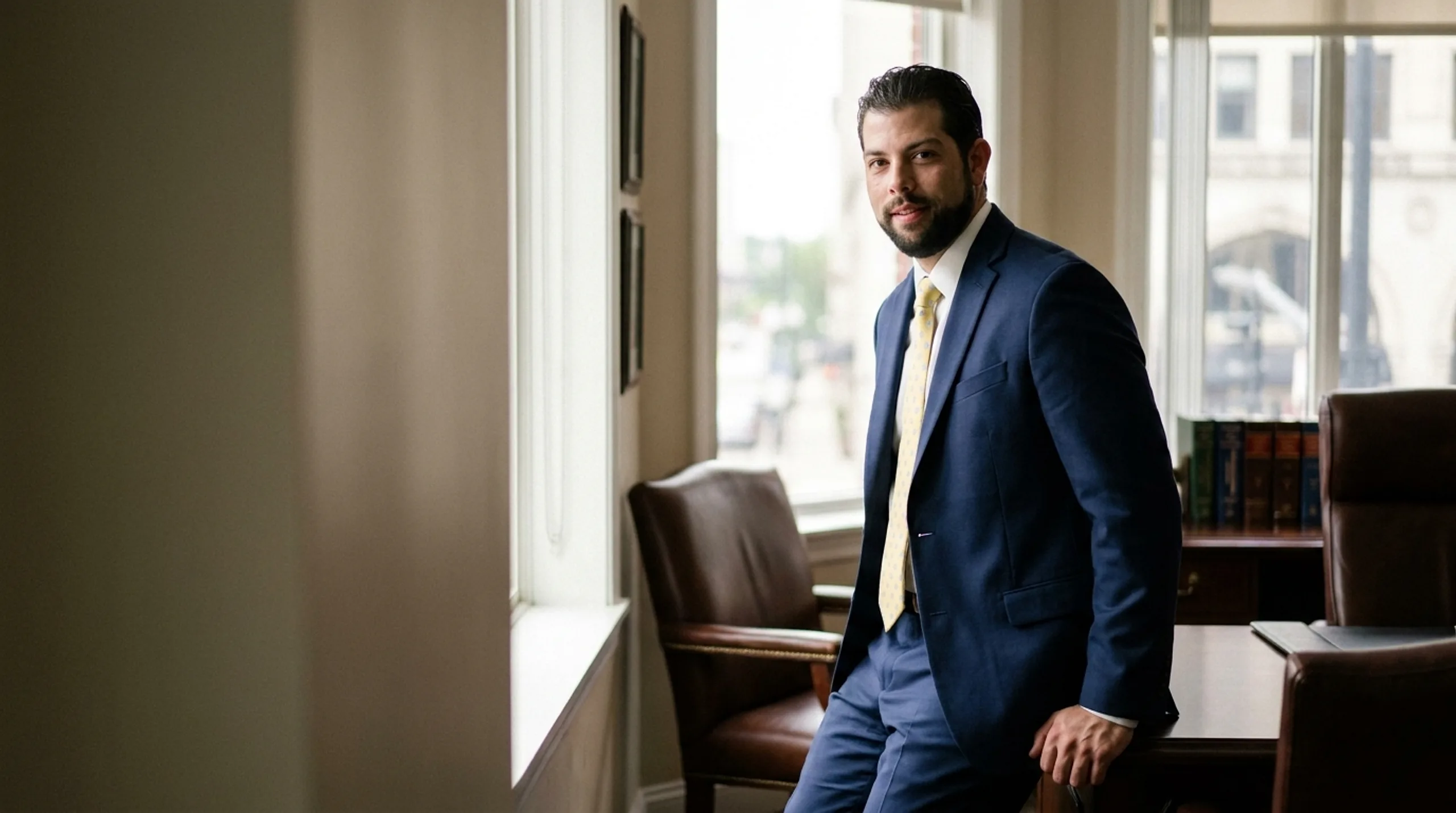 Attorney Andres Kroboth in his South Florida law office